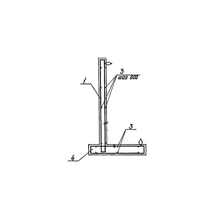 Подпорная стена бетонная ПСМ57.42-3